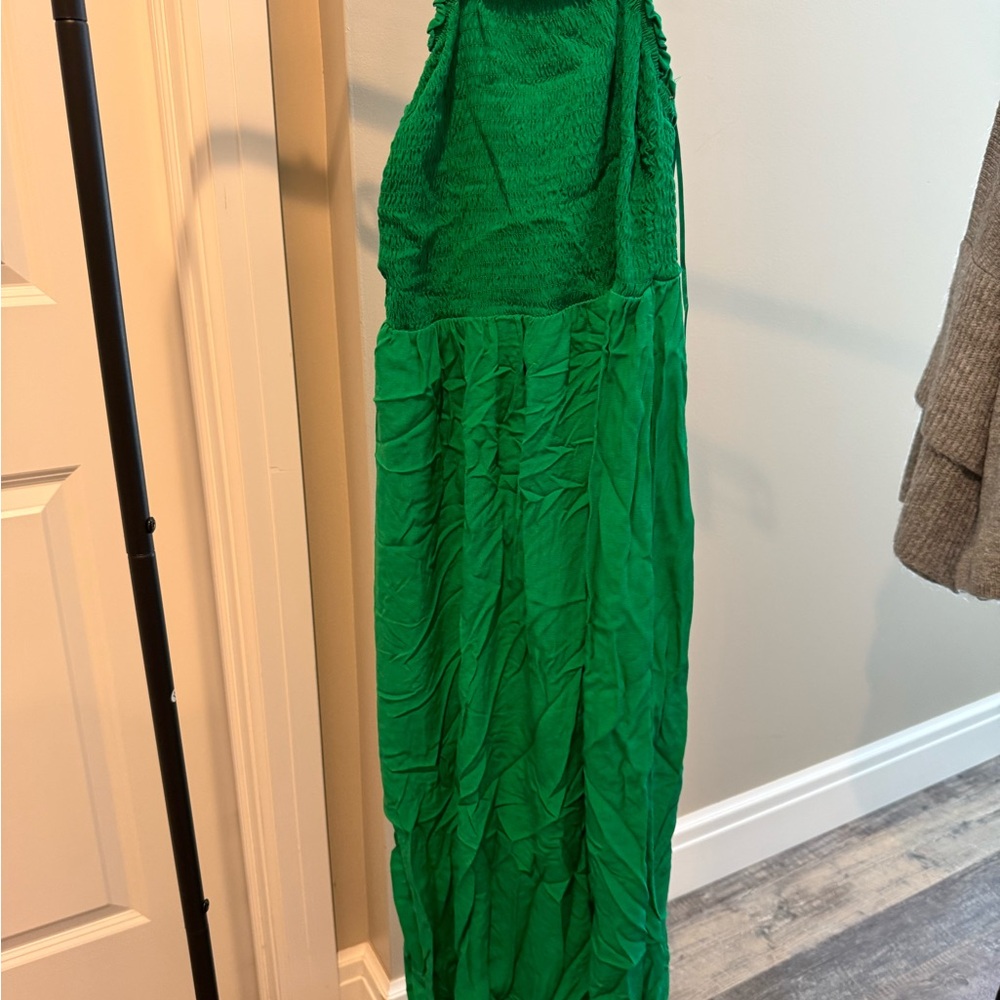 Long Green Dress, Perfect for Summer